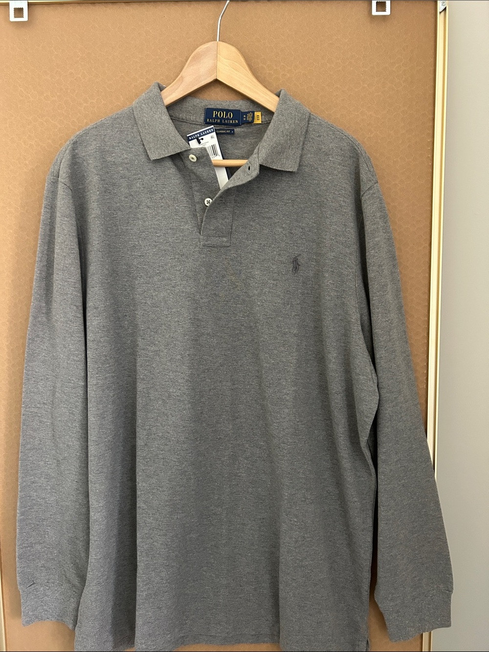 Polo by Ralph Lauren Grey Classic Fit Polo Shirt XL